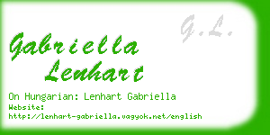 gabriella lenhart business card